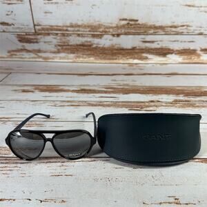 GANT Michael Bastian Unisex Aviator Sunglasses Black Gray Lens GB MB LAX BLK-95F